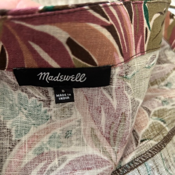 Madewell Goldie Mini Dress in 100% Linen NWOT - Picture 6 of 8